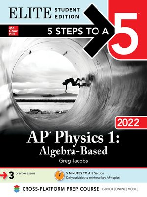 cover image of AP Physics 1 "Algebra-Based" 2022